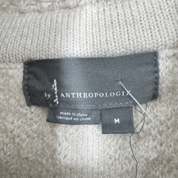 Anthropologie Textured Knit Shacket in Cream - Picture 3 of 5